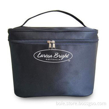 Satin Cosmetic Bags in Various Colors and Sizes, with Handle on Top, Can be Customized